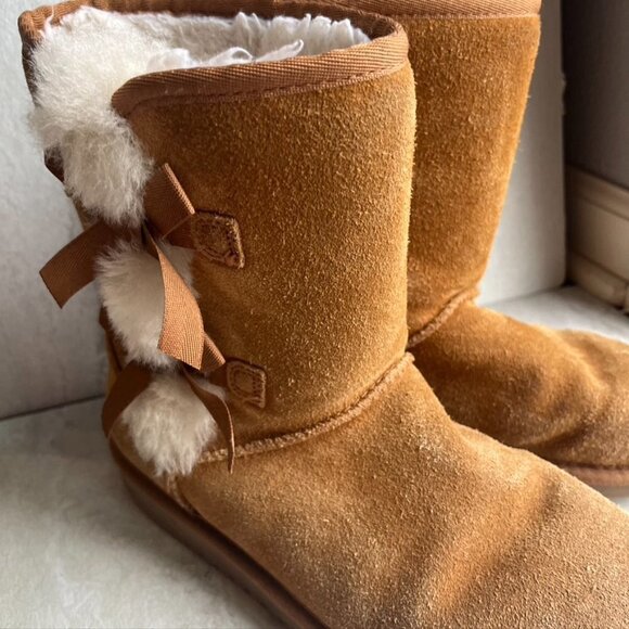 ** Koolaburra by Ugg boots Bow fur lined Womens 8 - Picture 4 of 13